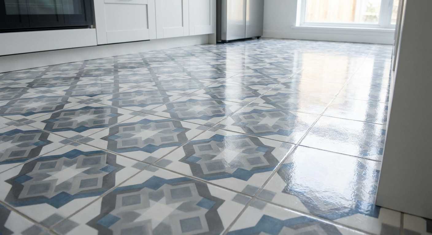 Kitchen Epoxy Tile Flooring